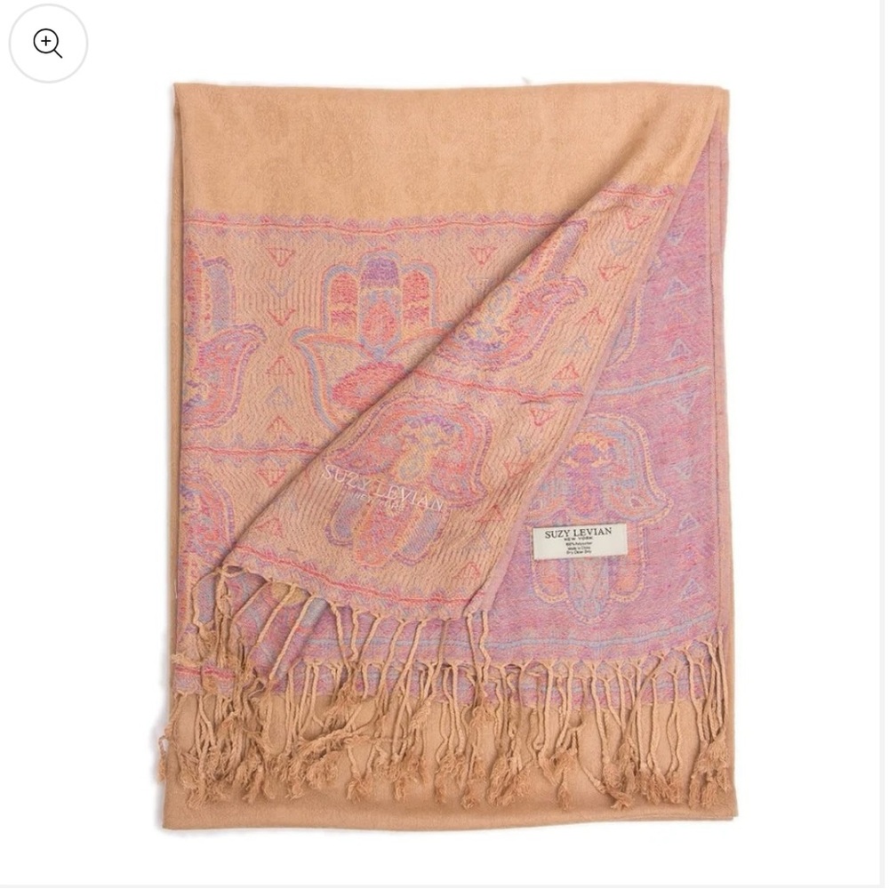 Suzy LeVian Lightweight Hamsa Scarf/Pashmina